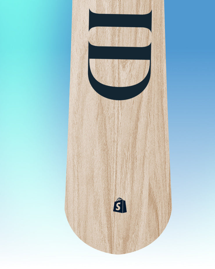 The Liquid snowboard, back zoom