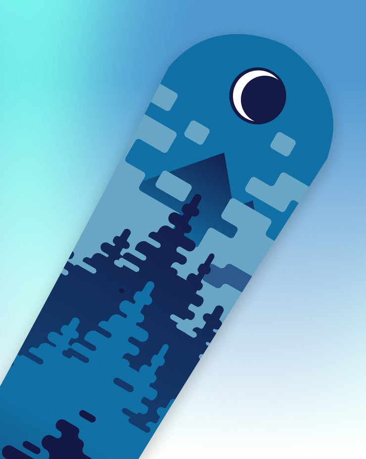 The Liquid snowboard, front zoom