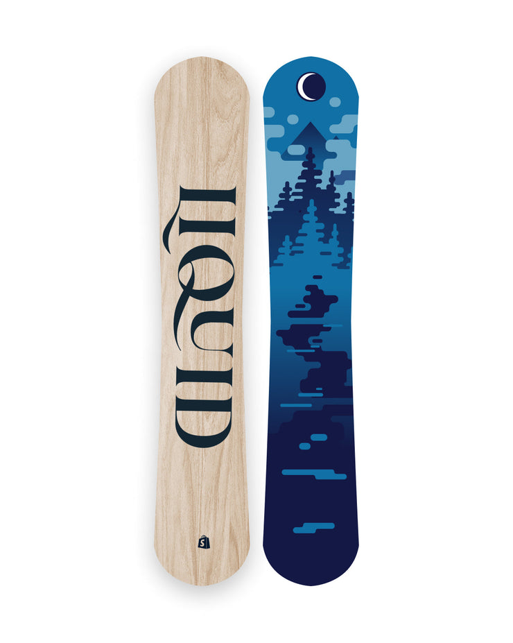 The Liquid snowboard, color Blue Birch
