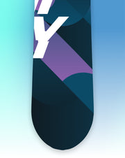 The S-Series snowboard, back zoom