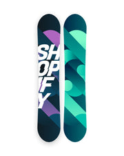 The S-Series snowboard, color Sea Green